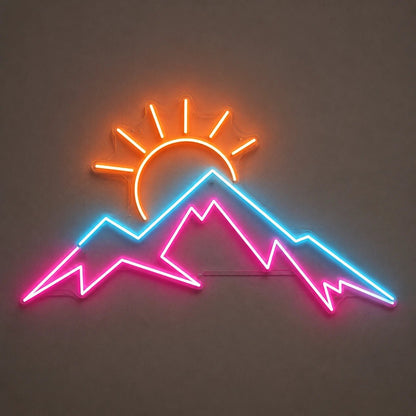 Mountain Sunrise Vintage LED Neon Sign - Shineneon