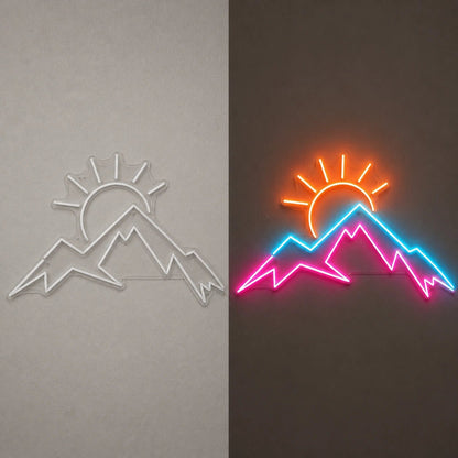 Mountain Sunrise Vintage LED Neon Sign - Shineneon