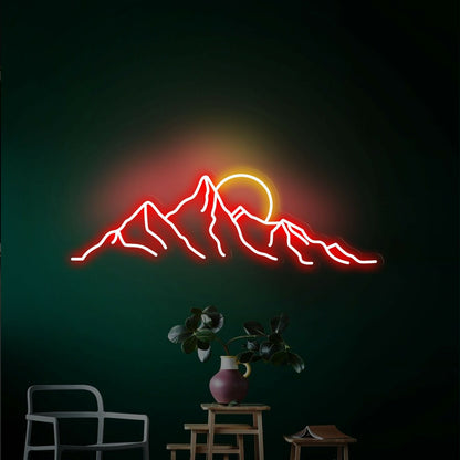 Mountain Sunset Led Neon Sign | Shineneon