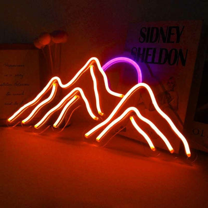 Mountain Top Sunrise Neon Light - Shineneon