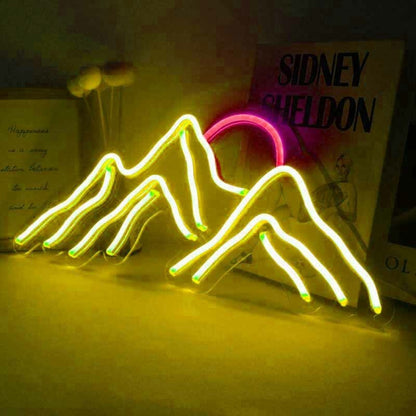 Mountain Top Sunrise Neon Light - Shineneon