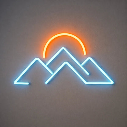 Mountains Sunset Vintage LED Neon Sign - Shineneon