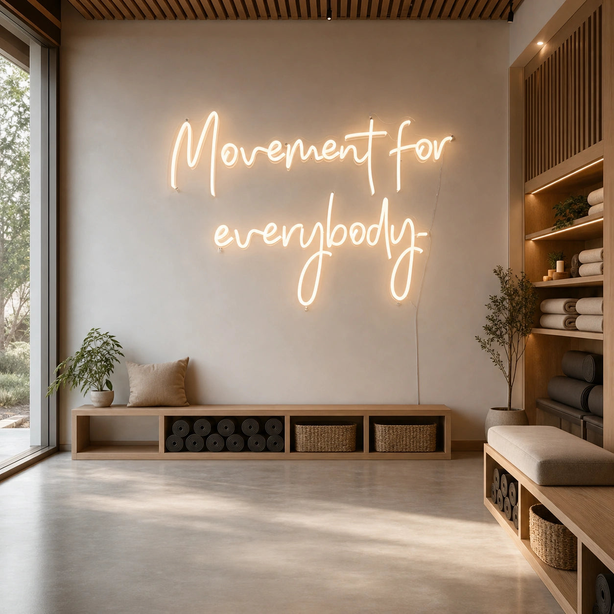 Movement For Everybody LED Neon Sign Man Cave Neon Sign size image
