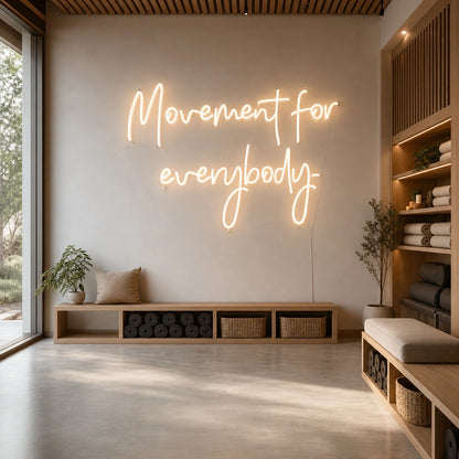 Movement For Everybody LED Neon Sign Man Cave Neon Sign size image