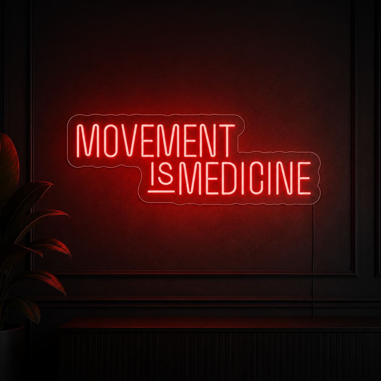Movement Is Medicine Room Decor LED Neon Sign - 02 High-Converting Product Image