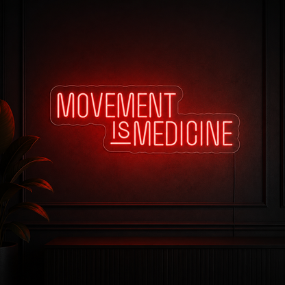 Movement Is Medicine Room Decor LED Neon Sign - 02 High-Converting Product Image