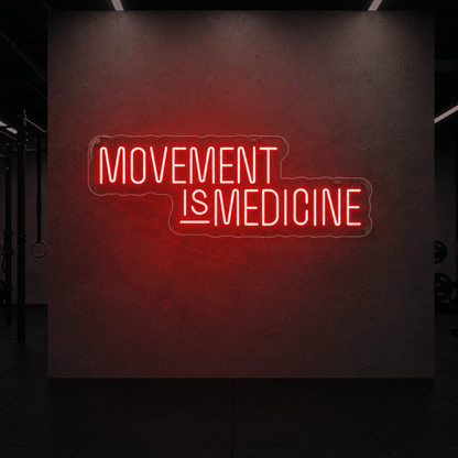 Movement Is Medicine Room Decor LED Neon Sign - Shineneon