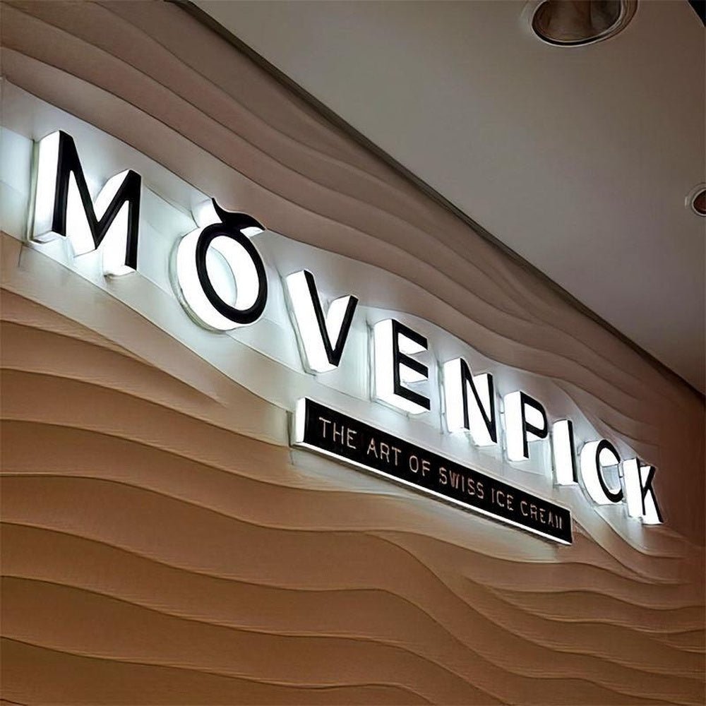 Moven Pick 3D Backlit Letters Business Metal Led Sign - Shineneon