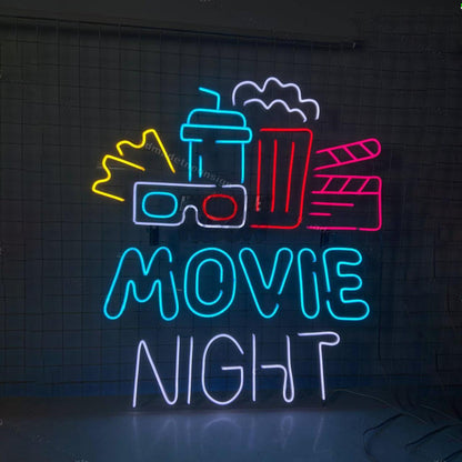 Movie Night Led Neon Sign Led Decor | Shineneon
