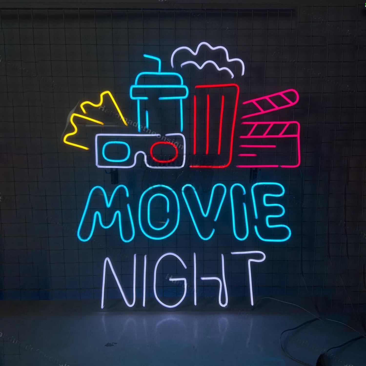 Movie Night Led Neon Sign Led Decor | Shineneon