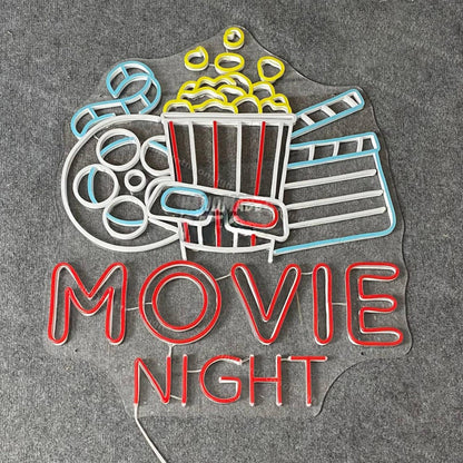 Movie Night Led Neon Sign Wall Art | Shineneon