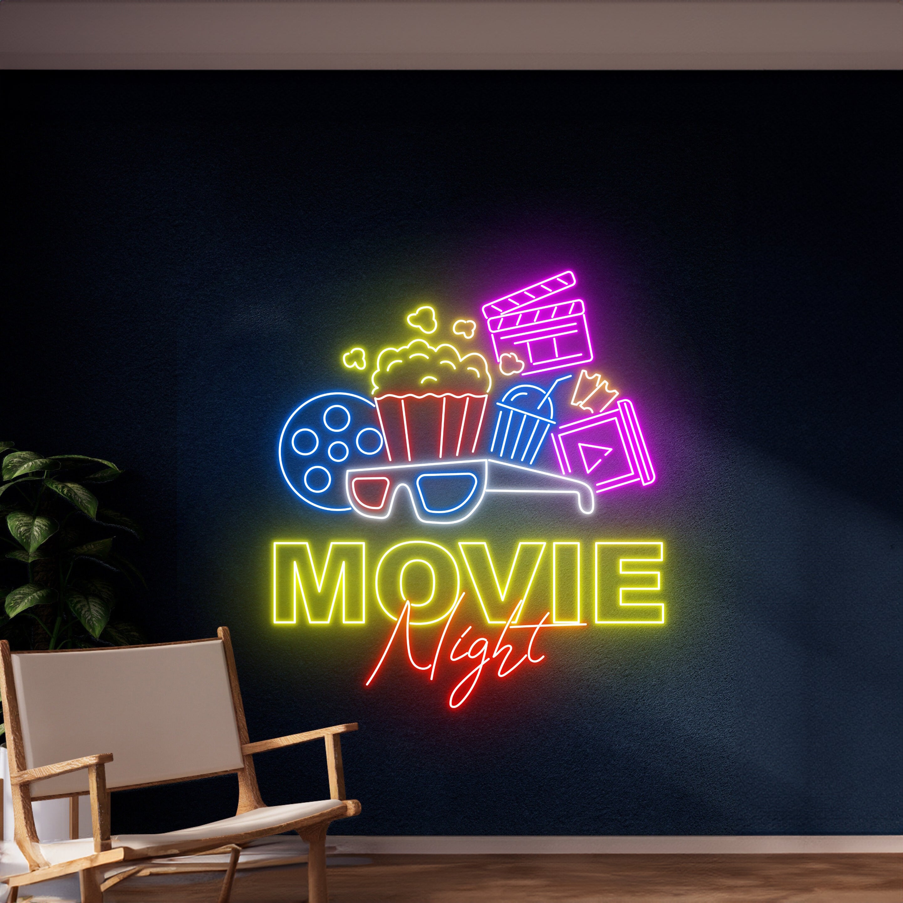Movie Night Neon Sign | Shineneon