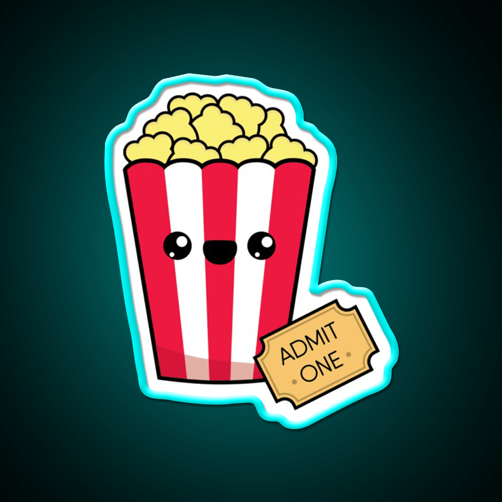 Movie Night Snack Food Led Neon Sign Rgb Color - Shineneon