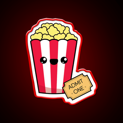 Movie Night Snack Food Led Neon Sign Rgb Color - Shineneon