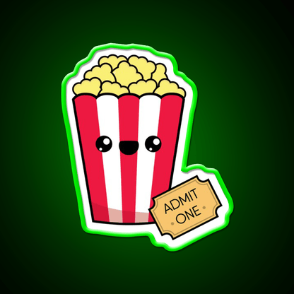 Movie Night Snack Food Led Neon Sign Rgb Color - Shineneon