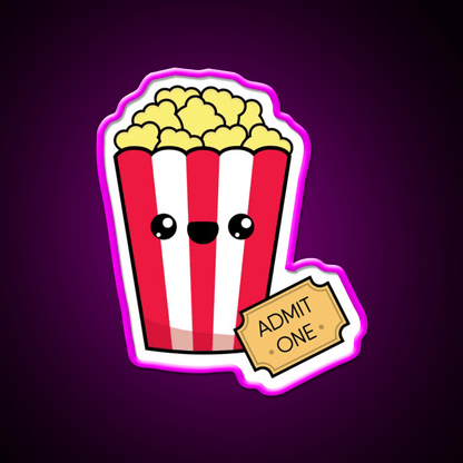 Movie Night Snack Food Led Neon Sign Rgb Color - Shineneon