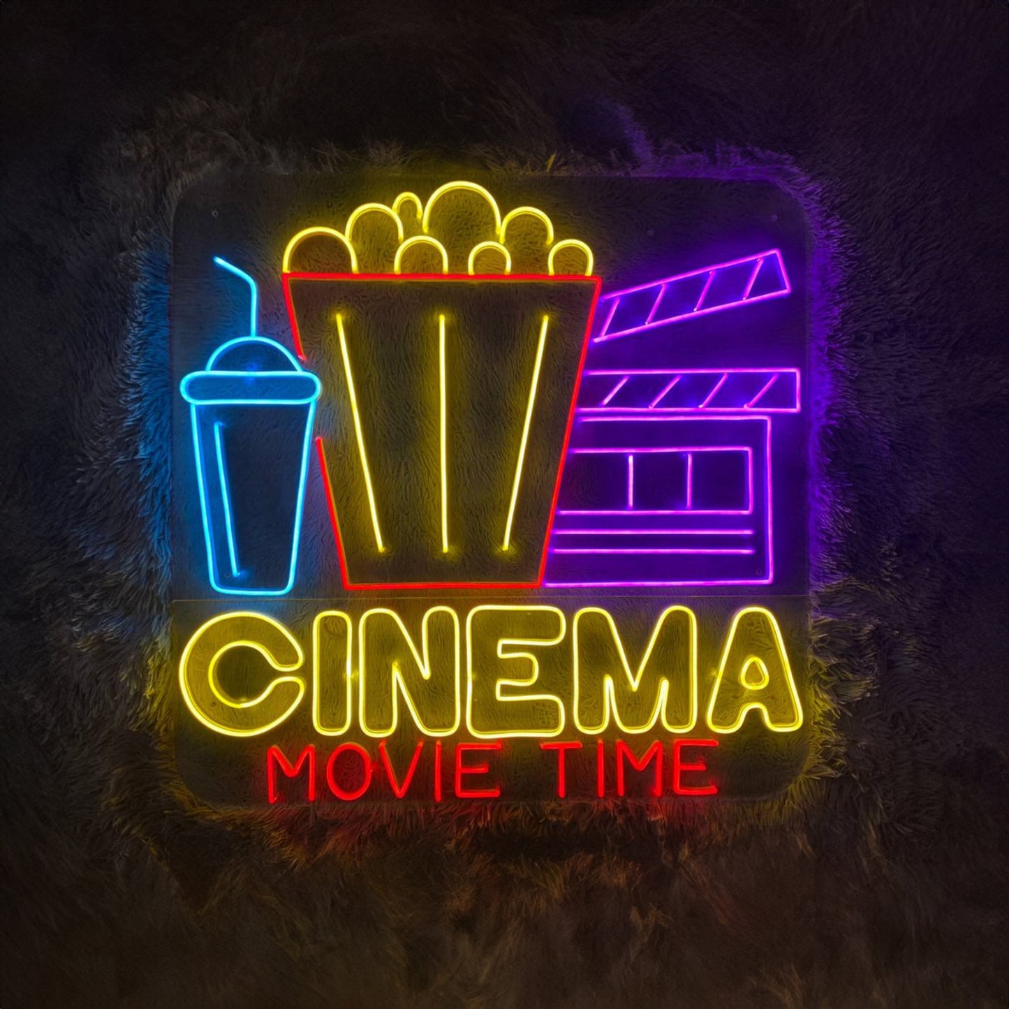 Movie Time Led Sign