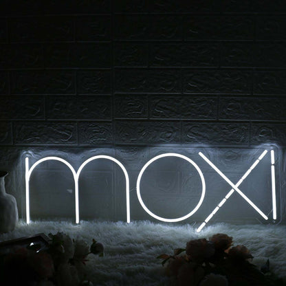 Moxi White Led Neon Sign - Shineneon