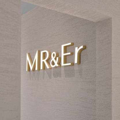Mr And Er 3D Frontlit Channel Letters Led Light Sign