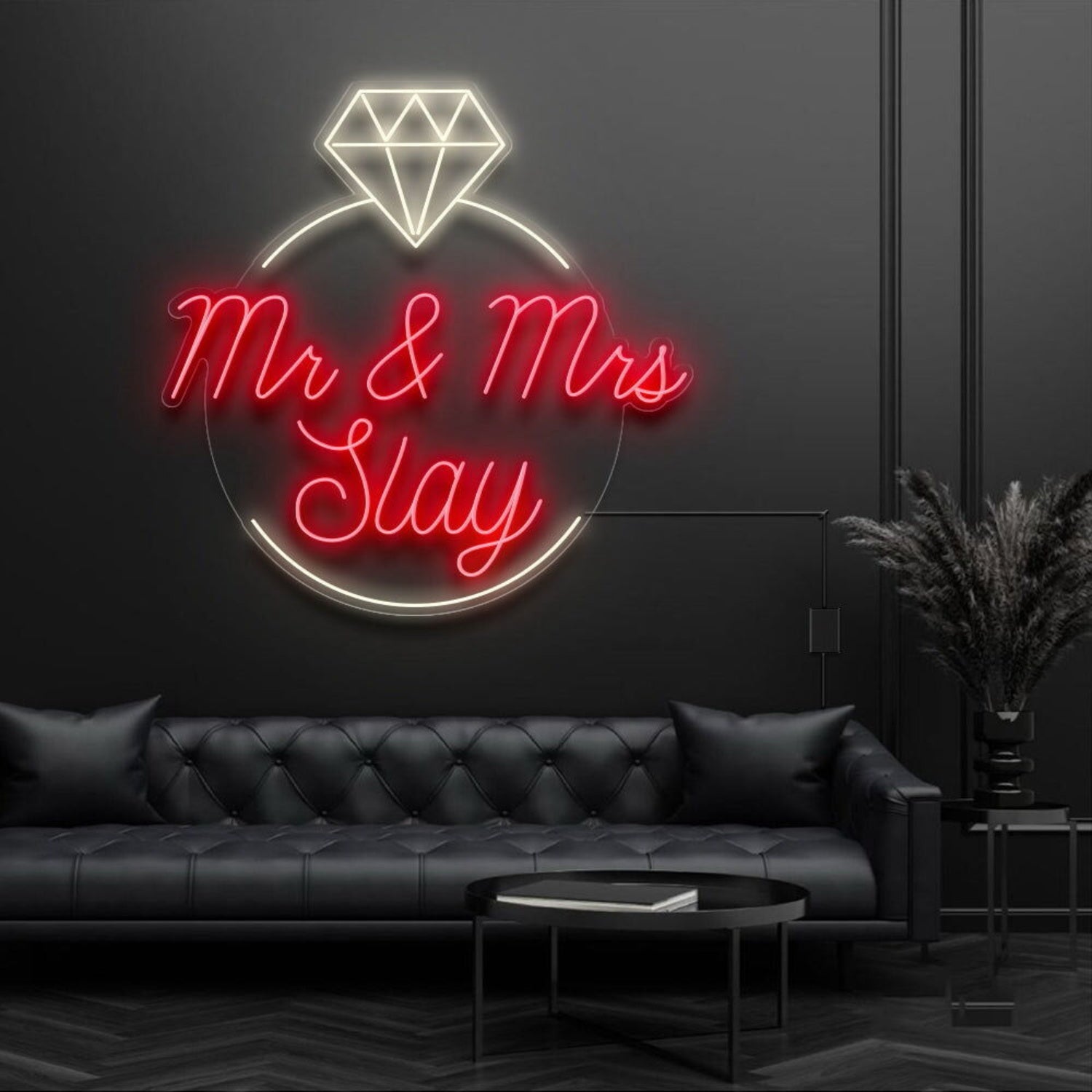 Mr And Mrs Inside Ring Neon Sign | Shineneon