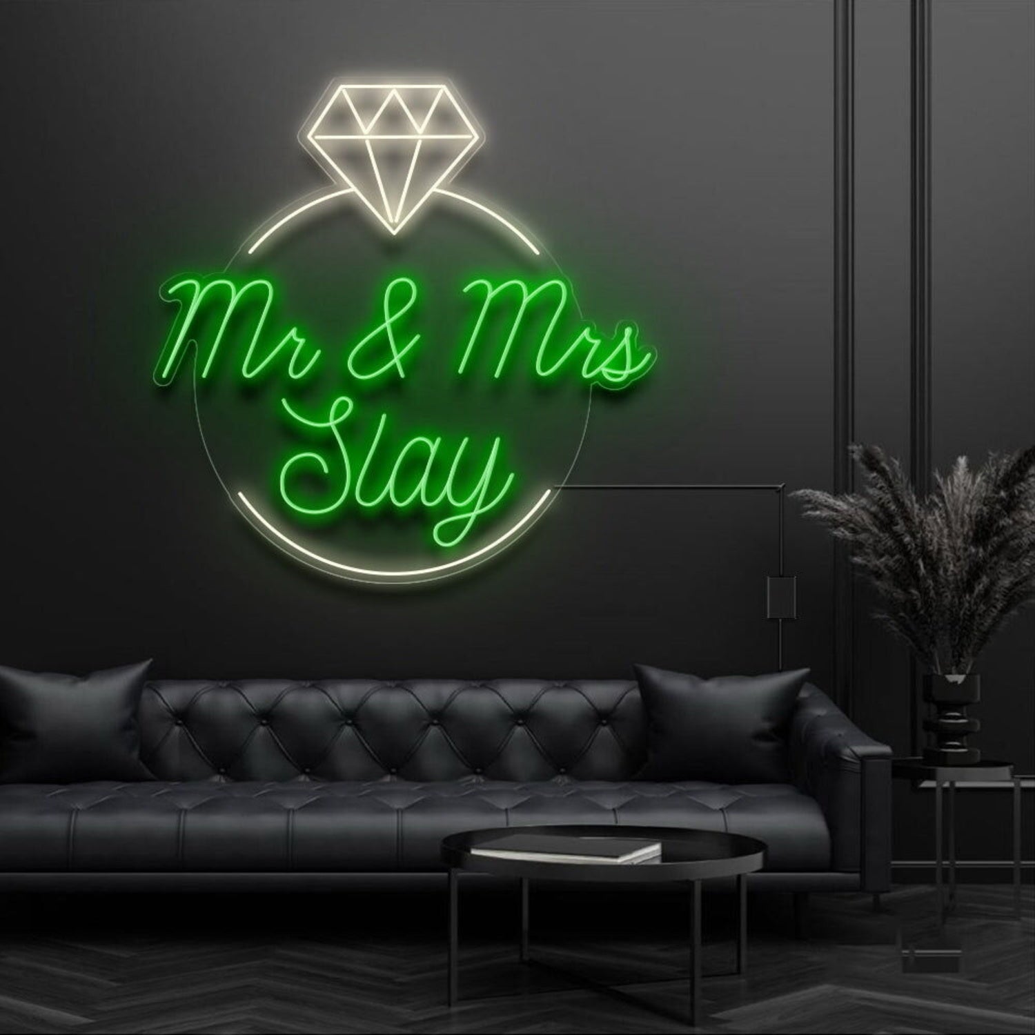 Mr And Mrs Inside Ring Neon Sign | Shineneon