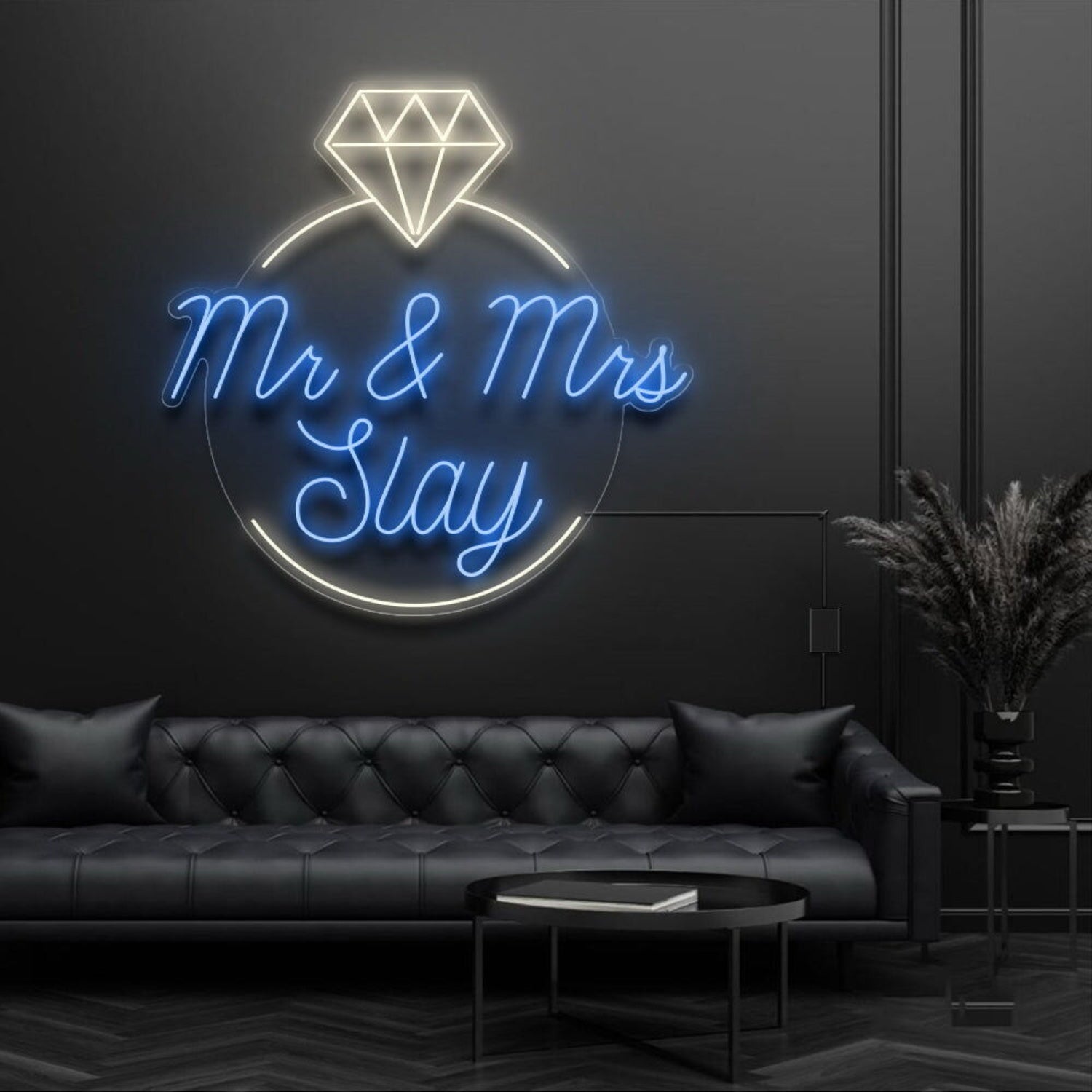 Mr And Mrs Inside Ring Neon Sign | Shineneon
