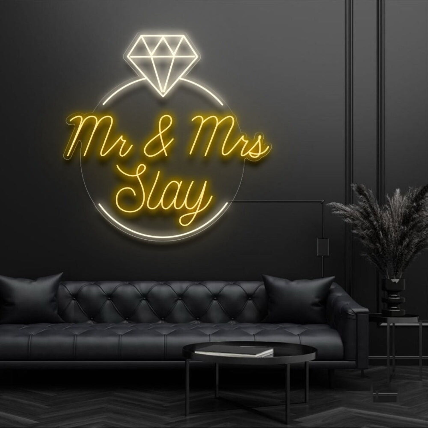 Mr And Mrs Inside Ring Neon Sign | Shineneon