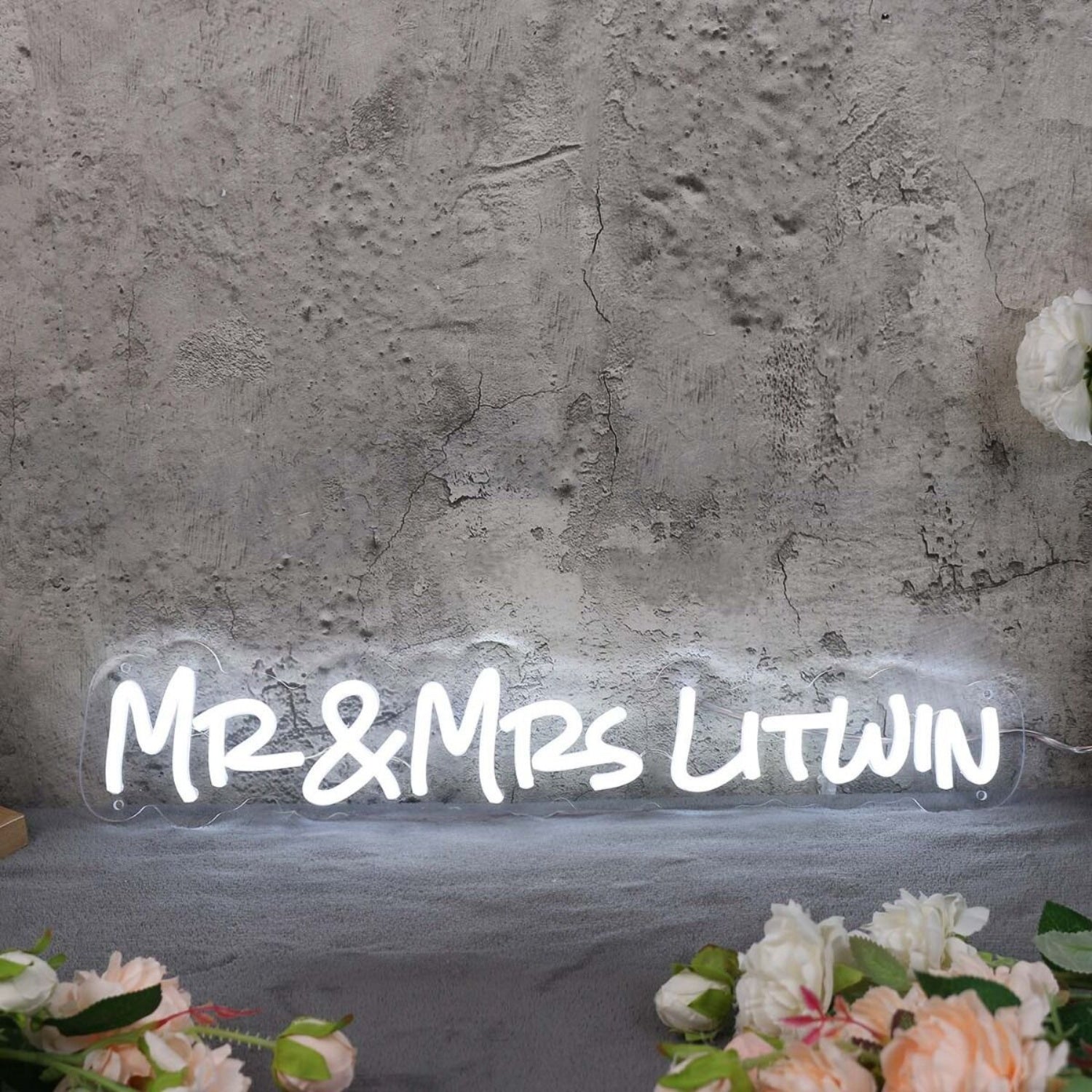 Mr And Mrs Litwin White Led Neon Sign - Shineneon