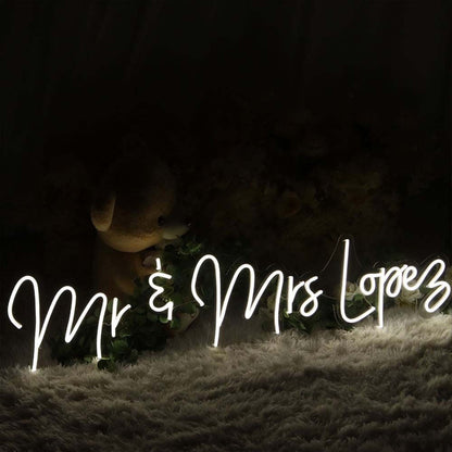 Mr And Mrs Lovers Led Neon Sign - Shineneon