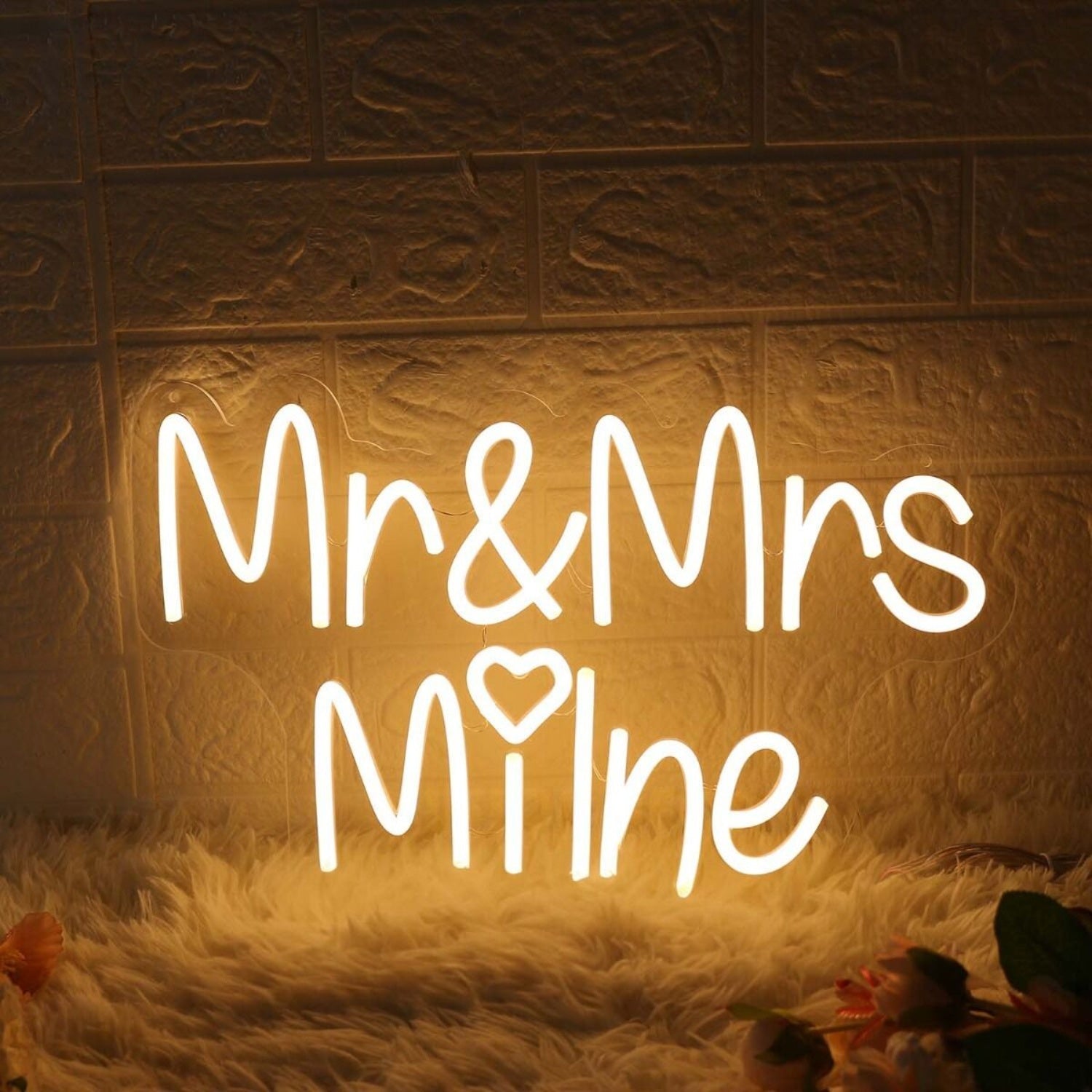 Mr And Mrs Milne Yellow Led Neon Sign - Shineneon