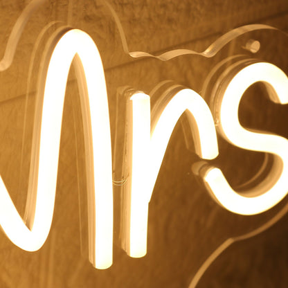 Mr And Mrs Milne Yellow Led Neon Sign - Shineneon