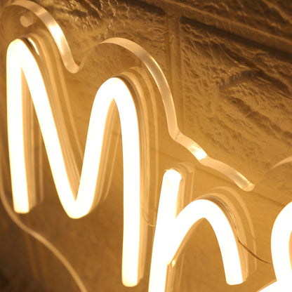 Mr And Mrs Milne Yellow Led Neon Sign - Shineneon