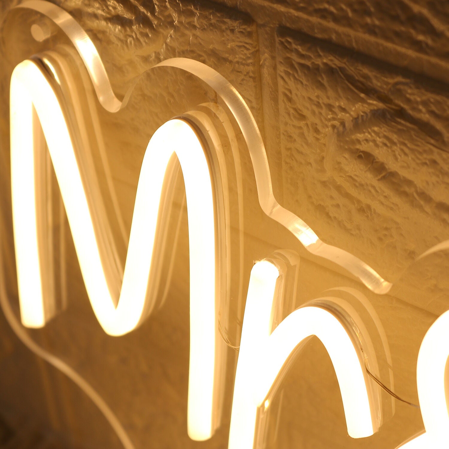 Mr And Mrs Milne Yellow Led Neon Sign | Shineneon