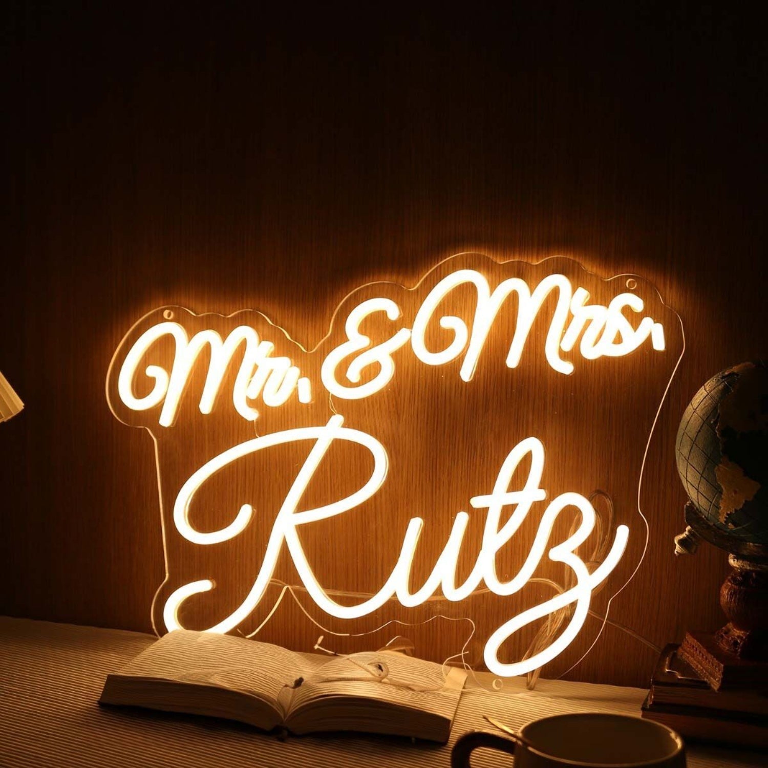 Mr And Mrs Ruty Yellow Led Neon Sign - Shineneon