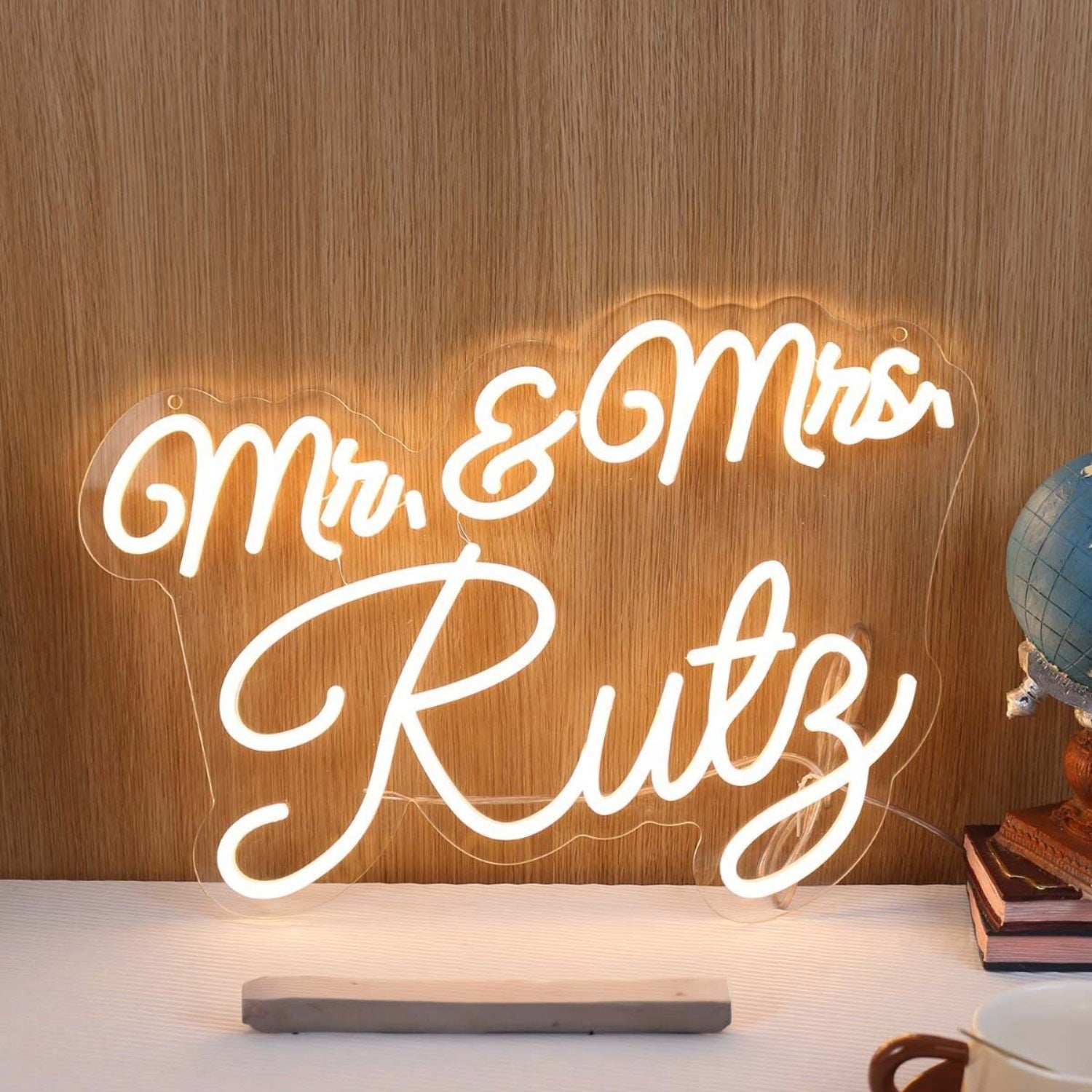 Mr And Mrs Ruty Yellow Led Neon Sign - Shineneon