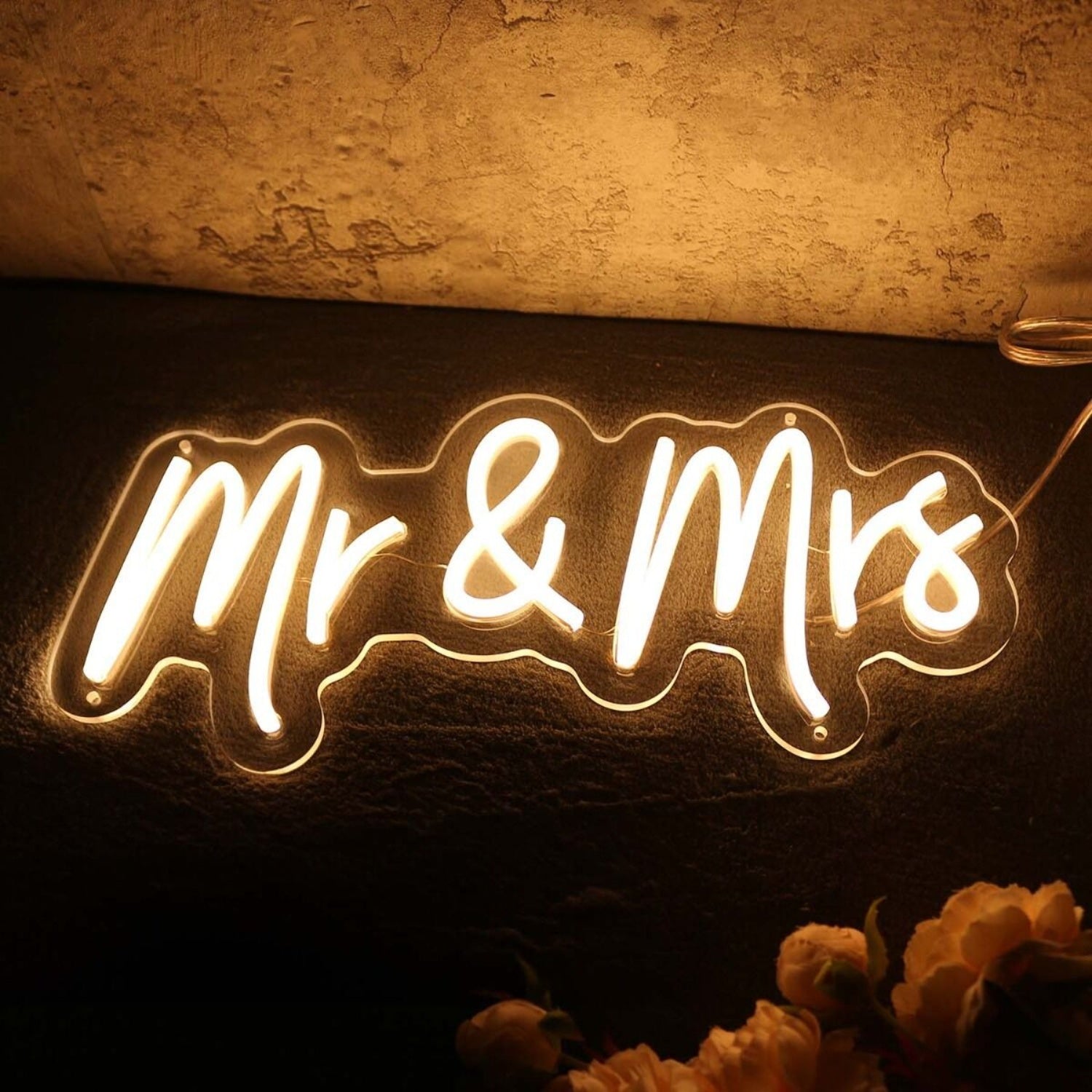 Mr And Mrs Yellow Neon Sign | Shineneon