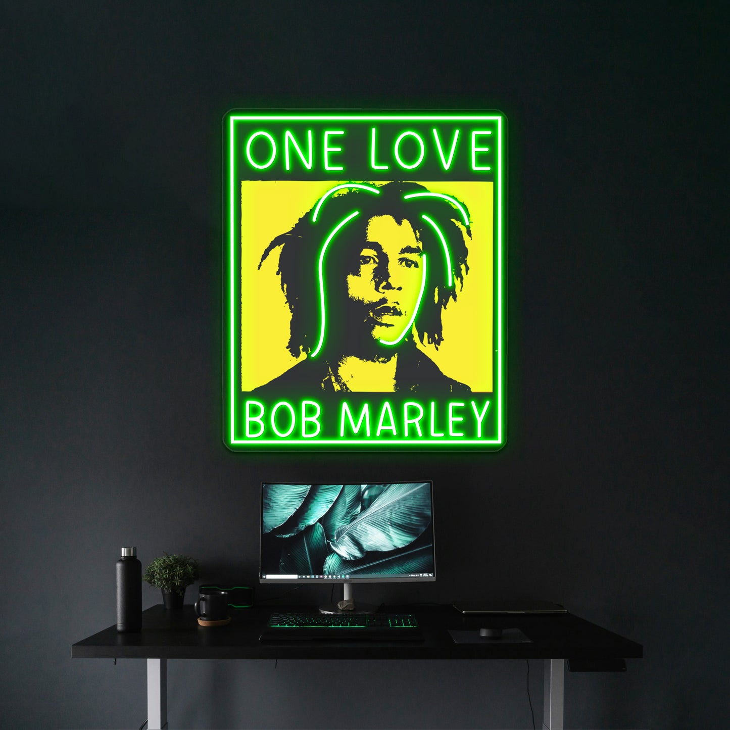 Mr Astronautsbob Marley Bob Artwork Neon Sign Led