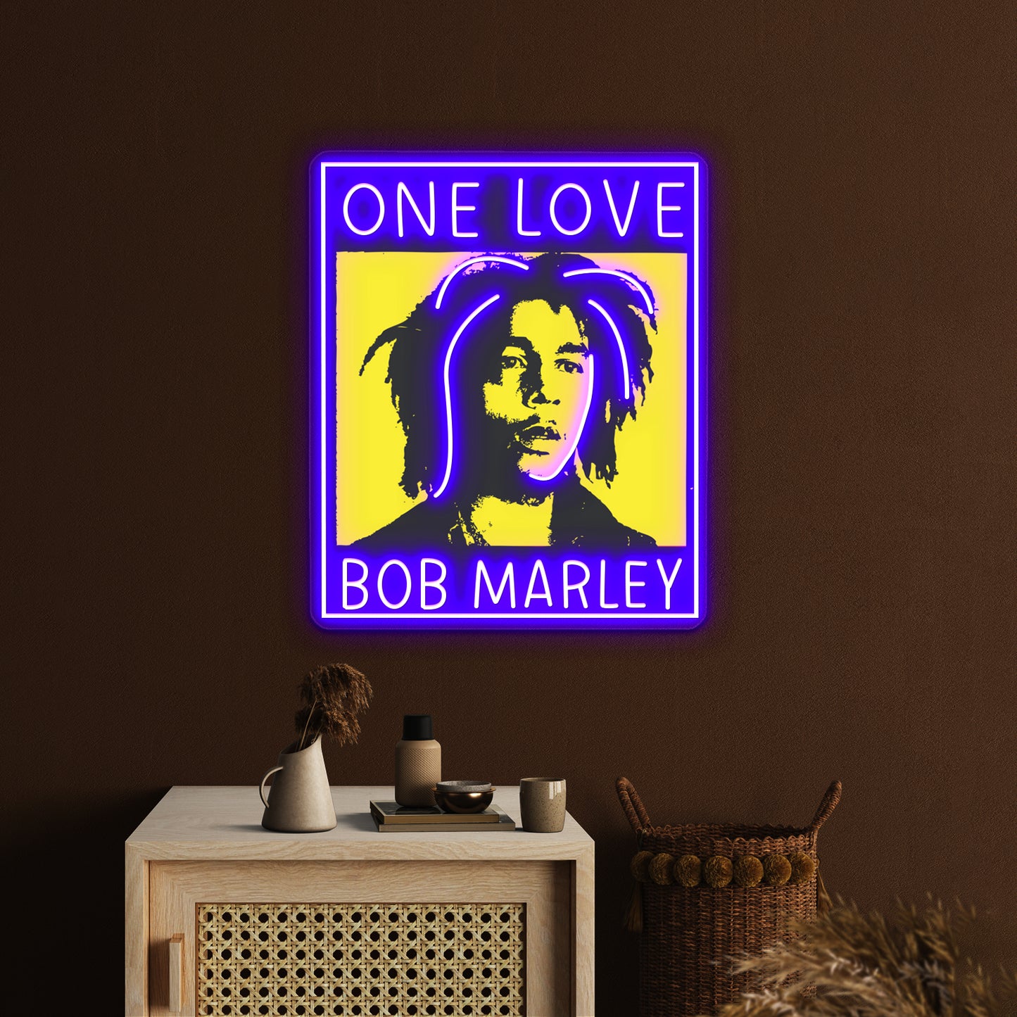 Mr Astronautsbob Marley Bob Artwork Neon Sign Led