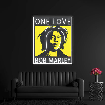 Mr Astronautsbob Marley Bob Artwork Neon Sign Led