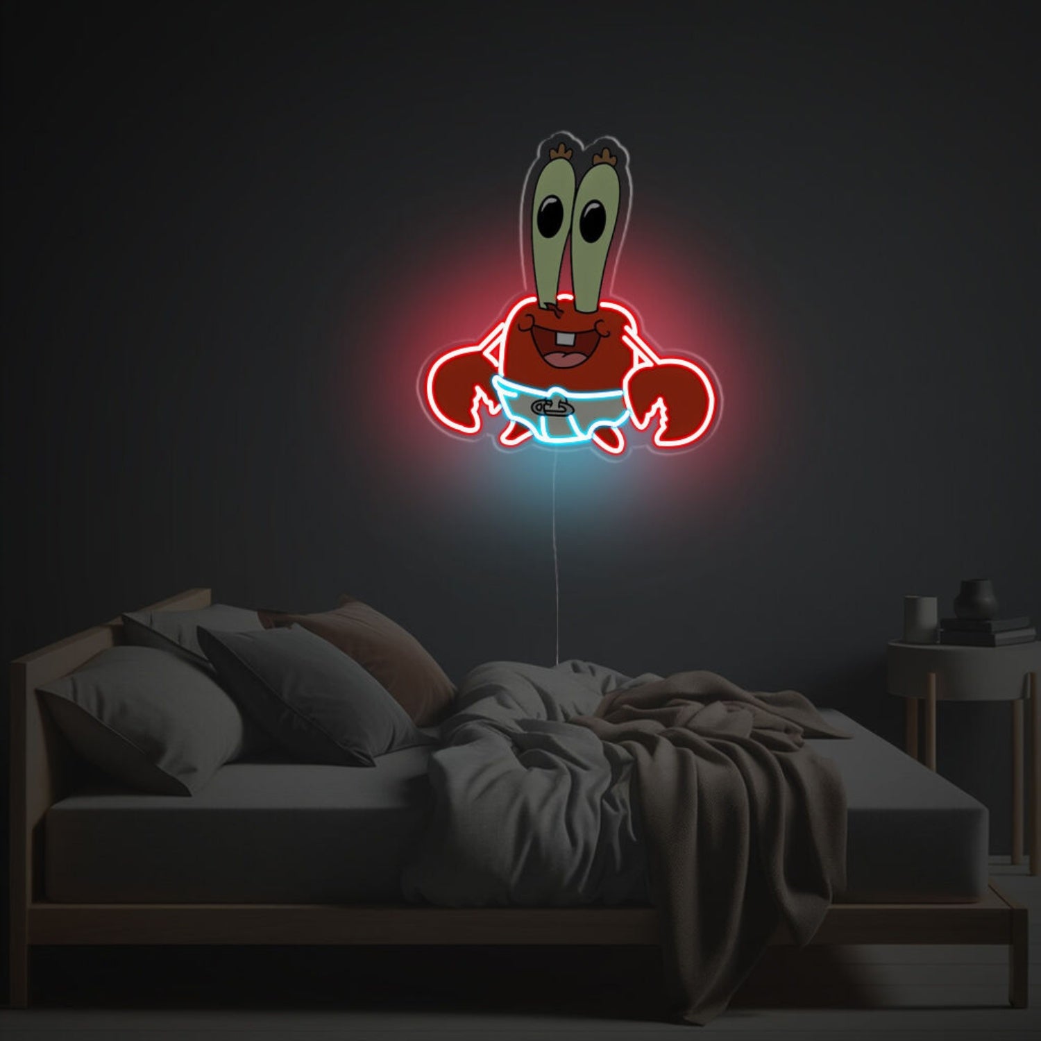 Mr Crab Baby Version Led Neon Acrylic Artwork | Shineneon