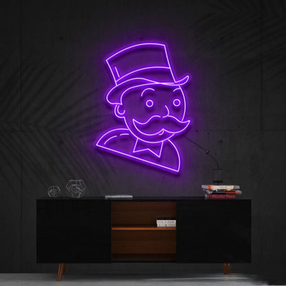 Mr Monopoly Led Neon Sign For Game Rooms | Shineneon
