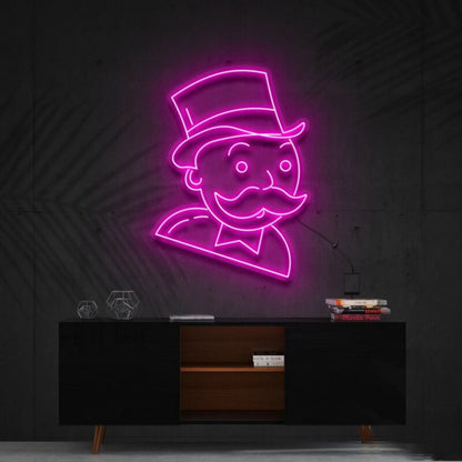 Mr Monopoly Led Neon Sign For Game Rooms | Shineneon