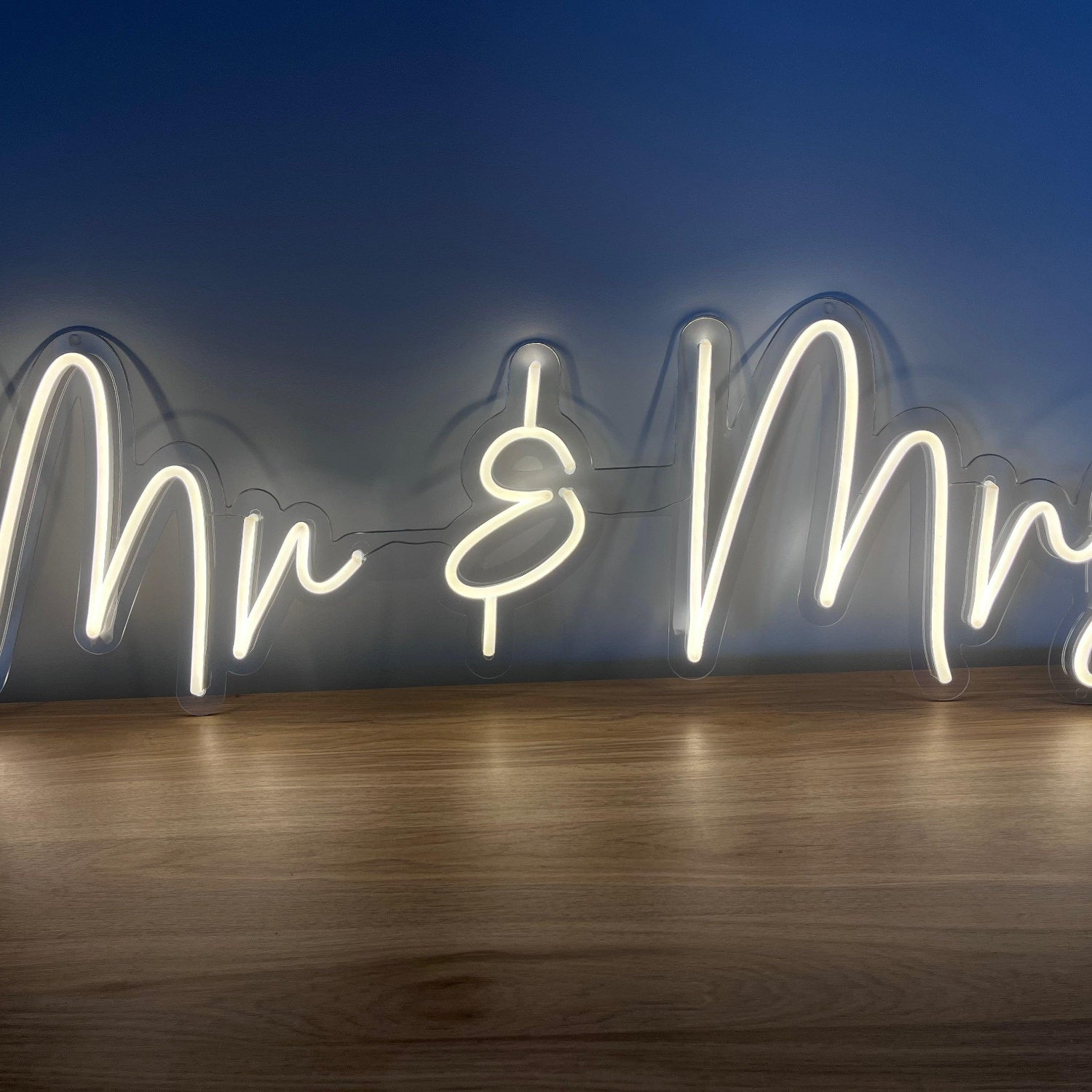 Mr Mrs White Handwritten Led Neon Sign Wedding Home Decor | Shineneon