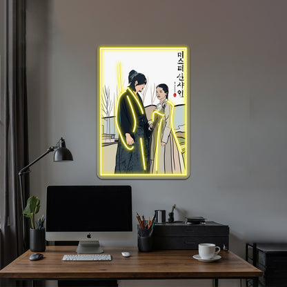 Mr Sunshine Kdrama Pop Art Poster Artwork Neon Sign Led