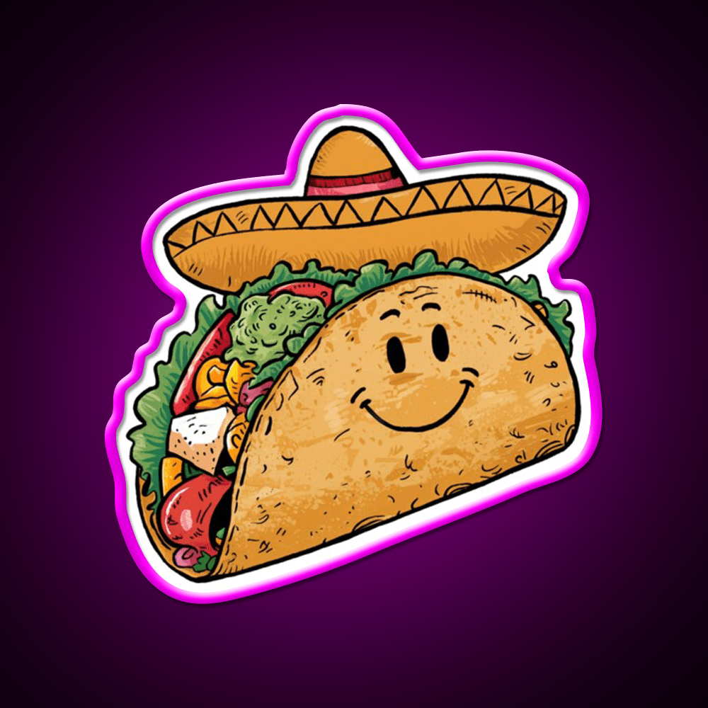 Mr Taco Led Neon Sign Mexican Food Sign Rgb Color - Shineneon