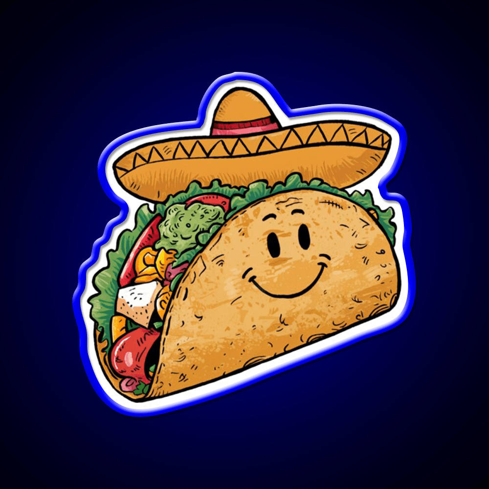 Mr Taco Led Neon Sign Mexican Food Sign Rgb Color - Shineneon