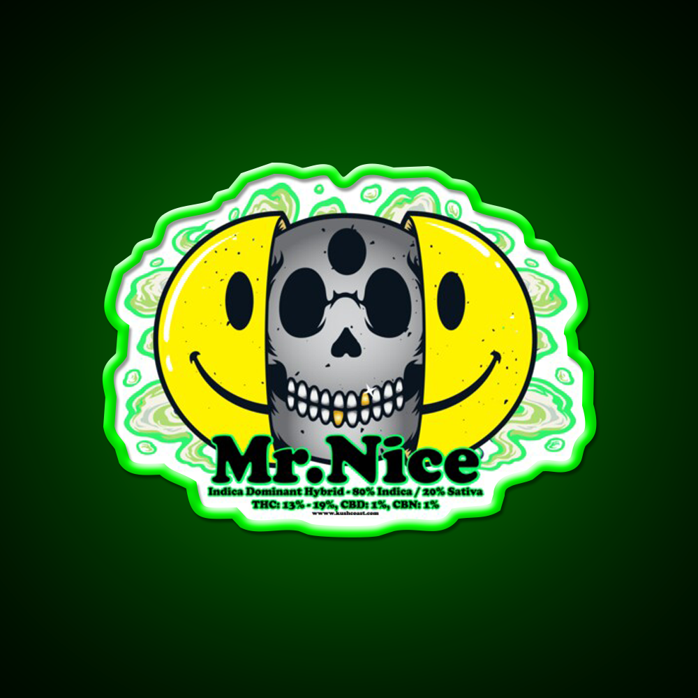 Mrnice Strain Art Hemp Inspired Green Leaf Led Neon Sign Rgb Color - LED neon sign view 8