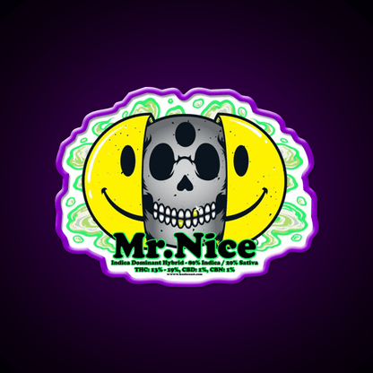 Mrnice Strain Art Hemp Inspired Green Leaf Led Neon Sign Rgb Color - Shineneon