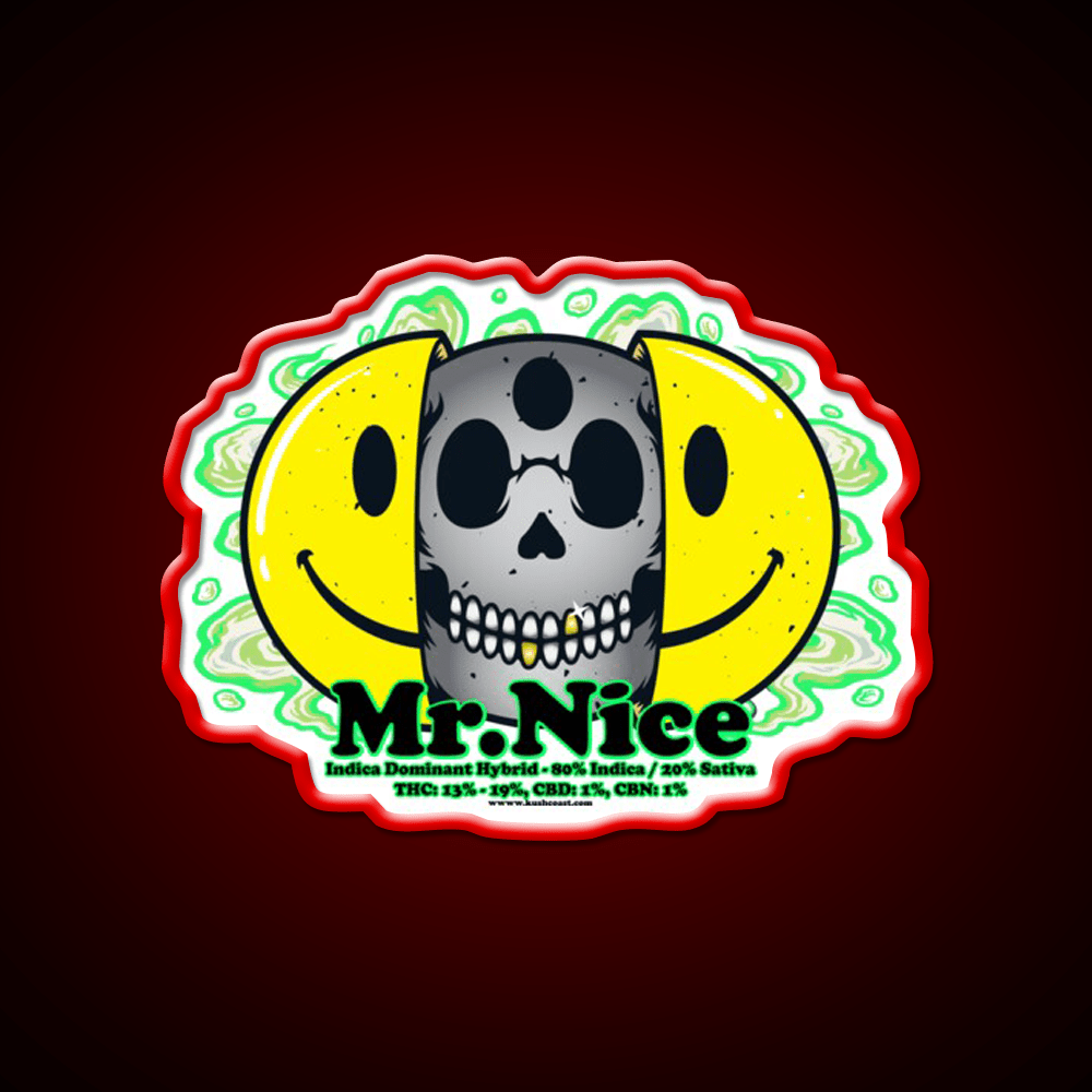 Mrnice Strain Art Hemp Inspired Green Leaf Led Neon Sign Rgb Color - Shineneon