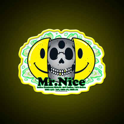 Mrnice Strain Art Hemp Inspired Green Leaf Led Neon Sign Rgb Color - Shineneon